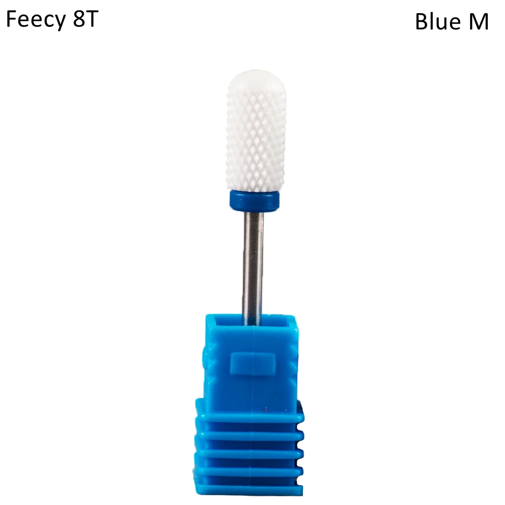 Feecy 8T Blue M Milling Cutter For Manicure And Pedicure Mill Electric Machine For Nail Electric Nail Drill Bits Nail Art Mill Apparatus Feecy - Цвет: Feecy 8T Blue M
