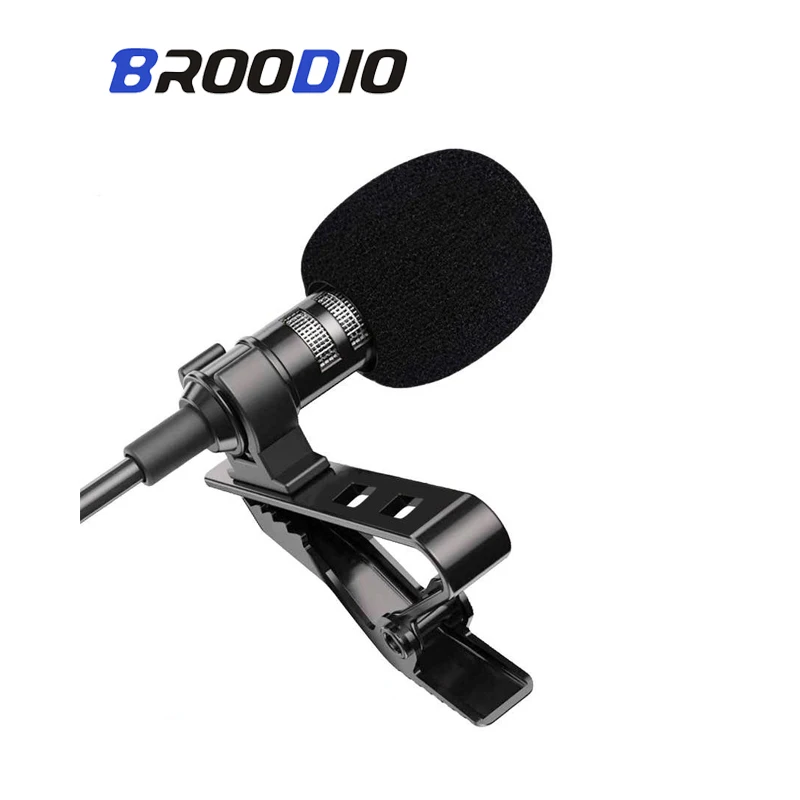 

Mini Lavalier Microphone Wired 3.5MM Condenser Microphone For Radio Cell Phone PC Microhpone Professional MIC Buttonhole Lapel