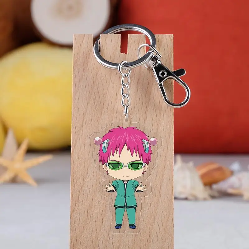 

Saiki Kusuo no Psi Nan Pendants Keychain Anime Cartoon Figure Car Key Chains Holder Keyring Best Friend Christmas Day Gift