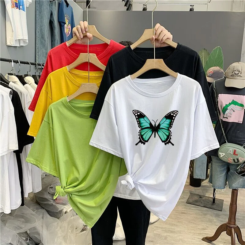 

Women's Clothing Tops & Tees Streetwear T-shirt Short Sleeve Casual T-shirt Hip Hop Harajuku Short Sleeve Loose T-shirt Top