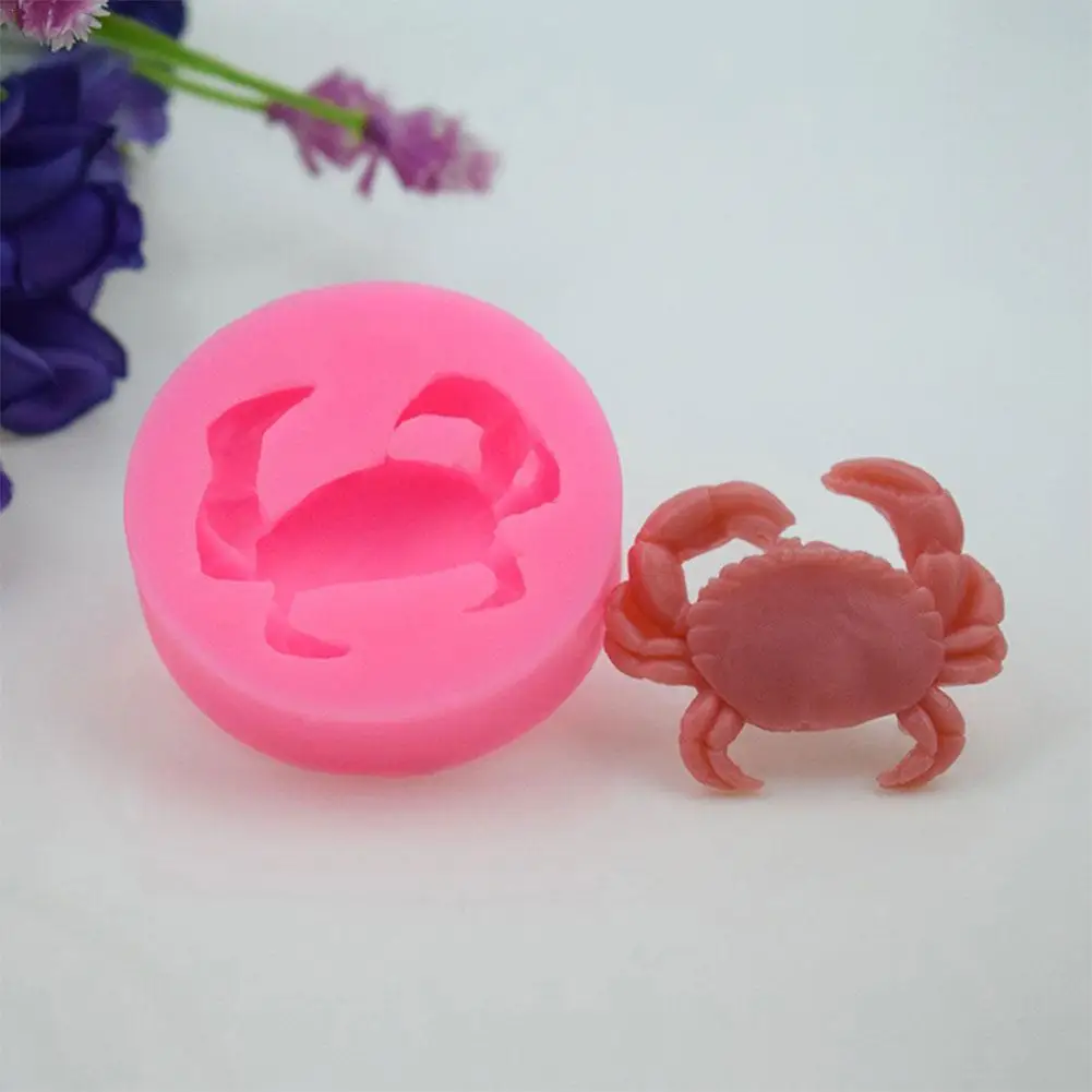 

Crab Shaped Liquid Sugar Cake / Aromatherapy Gypsum Silica Gel Mold DIY Chocolate Gum Paste Soap Molds