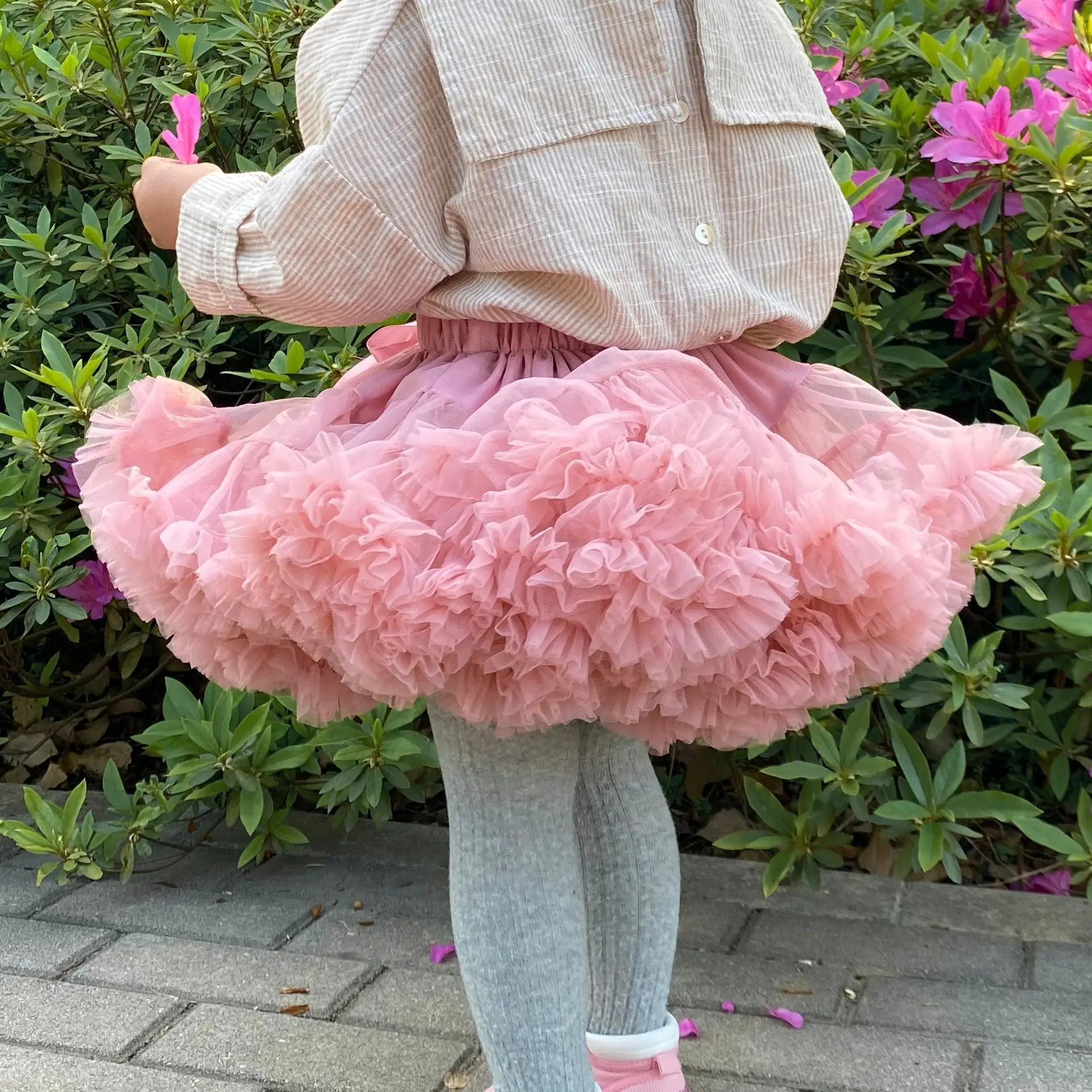 

Ballerina Pettiskirt Toddler Girls Party Petticoat Children Tulle Underskirt American Western Summer Designer Baby Tutu Skirts