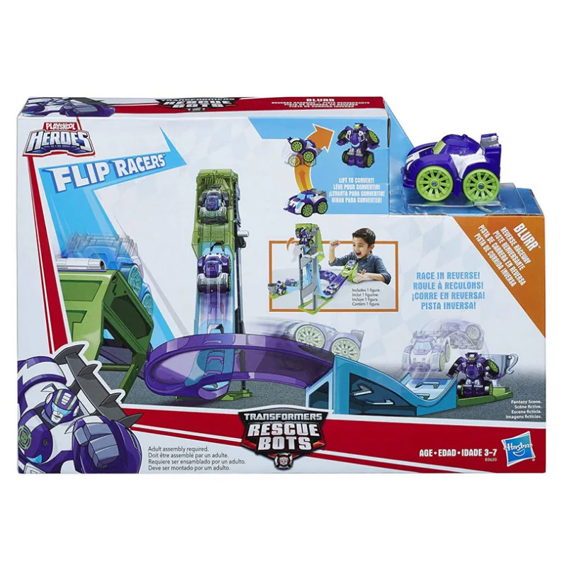 

Hasbro Transformers Rescue Bots Autobot Car Robot Children Toys Rail Track Runway Set