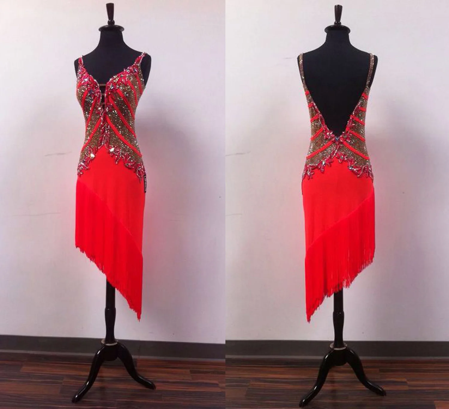 

Продвинутая юбка для латинских соревнований, танцевальная Женская, высококачественная, профессиональная, для самбы, латинских танцев, одеж...