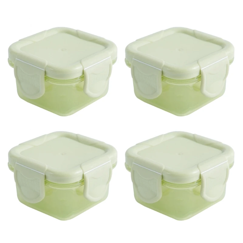 

4 Pieces/Set 60ml Baby Food Storage Box Infant Newborn Food Freezer Fresh Cup 24BE