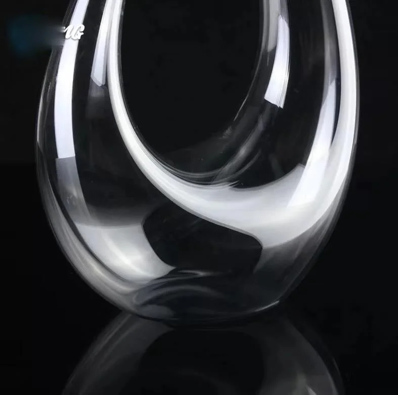 Янтарный прозрачный хрустальный U образный Графин для вина Подарочная коробка