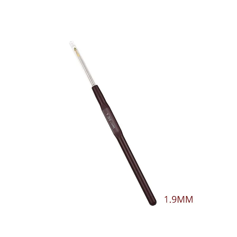 1.9mm 1 шт. 18 размеров 0,5-2,2 мм крючки для вязания крючком алюминиевые маленькие кружева вплетать в пряжу спицы крючок для инструменты для изготовления кукол крючки для вязания - Цвет: 1.9mm