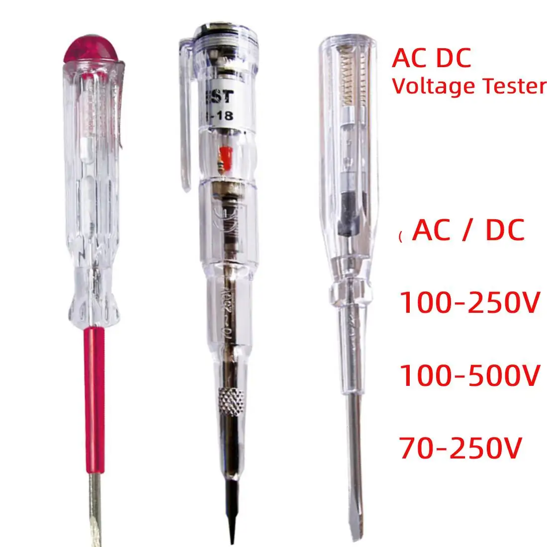Тестер напряжения переменного/постоянного тока 100 250 В/100 500 В/70 В ручка детектор