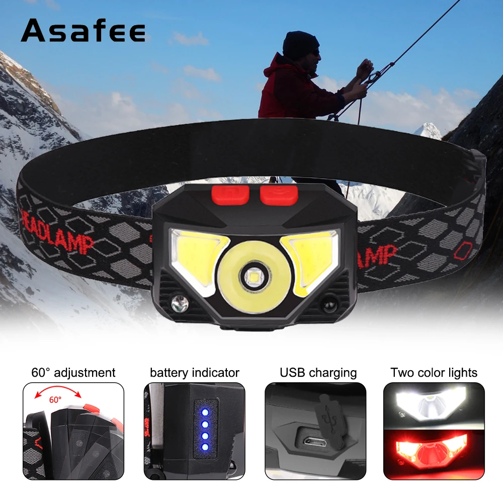 Светодиодный светильник 800 лм с интеллектуальным датчиком лампа для кемпинга