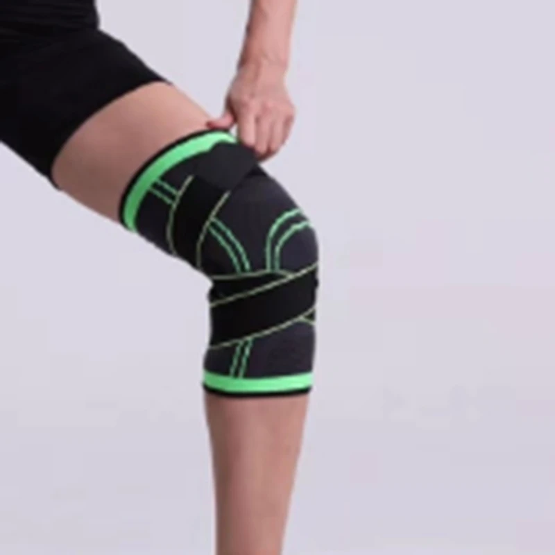 

Unisex Sports Knee Protective Pads Strap Pressure-Relief Anti-Slip Nylon Knit Climbing Basketball Knee Brace