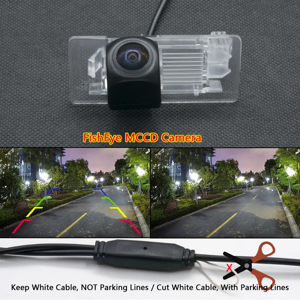 HD динамическая траектория камера заднего вида для VW New Passat Sagitar Lavida Sharan Touareg Skoda Fabia