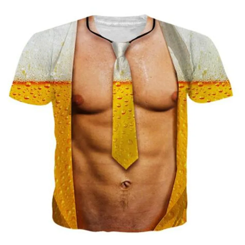 Новинка 2019 модная футболка с объемным принтом одежда для быстрого высыхания