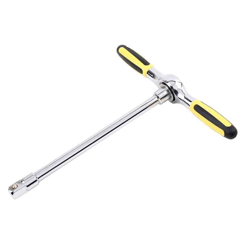 

Rubber Coated T Handle 12.5mm Length Hex Hexagon Socket Wrench Spanner Tool with 45 Teeth & Labor-saving Design Wrench