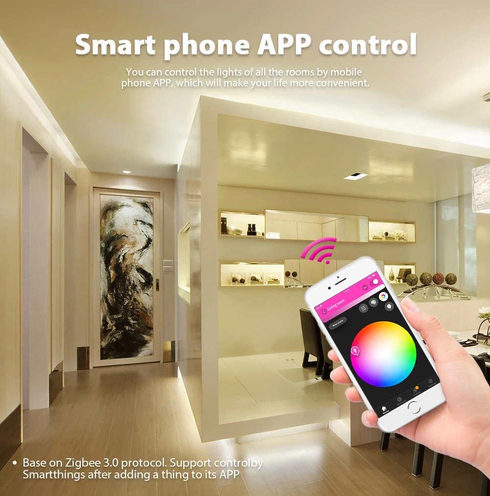 

Контроллер zigbee GLEDOPTO, мини-светодиодная лента для smart TV, 5 В, usb rgb + cct, светодиодная ленсветильник для компьютера, работает с zigbee hub echo