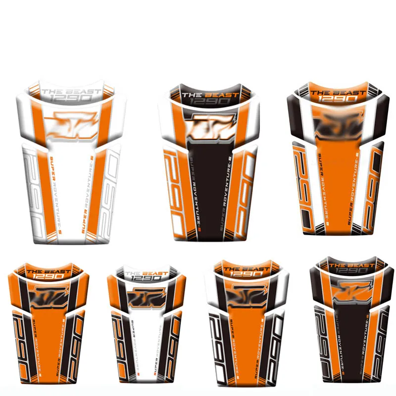 

Motorcycle Tank Pad Protector Sticker Fish Bone Sticker 3D Tank Pad For KTM 1290 Super Adventure S 2017 2018