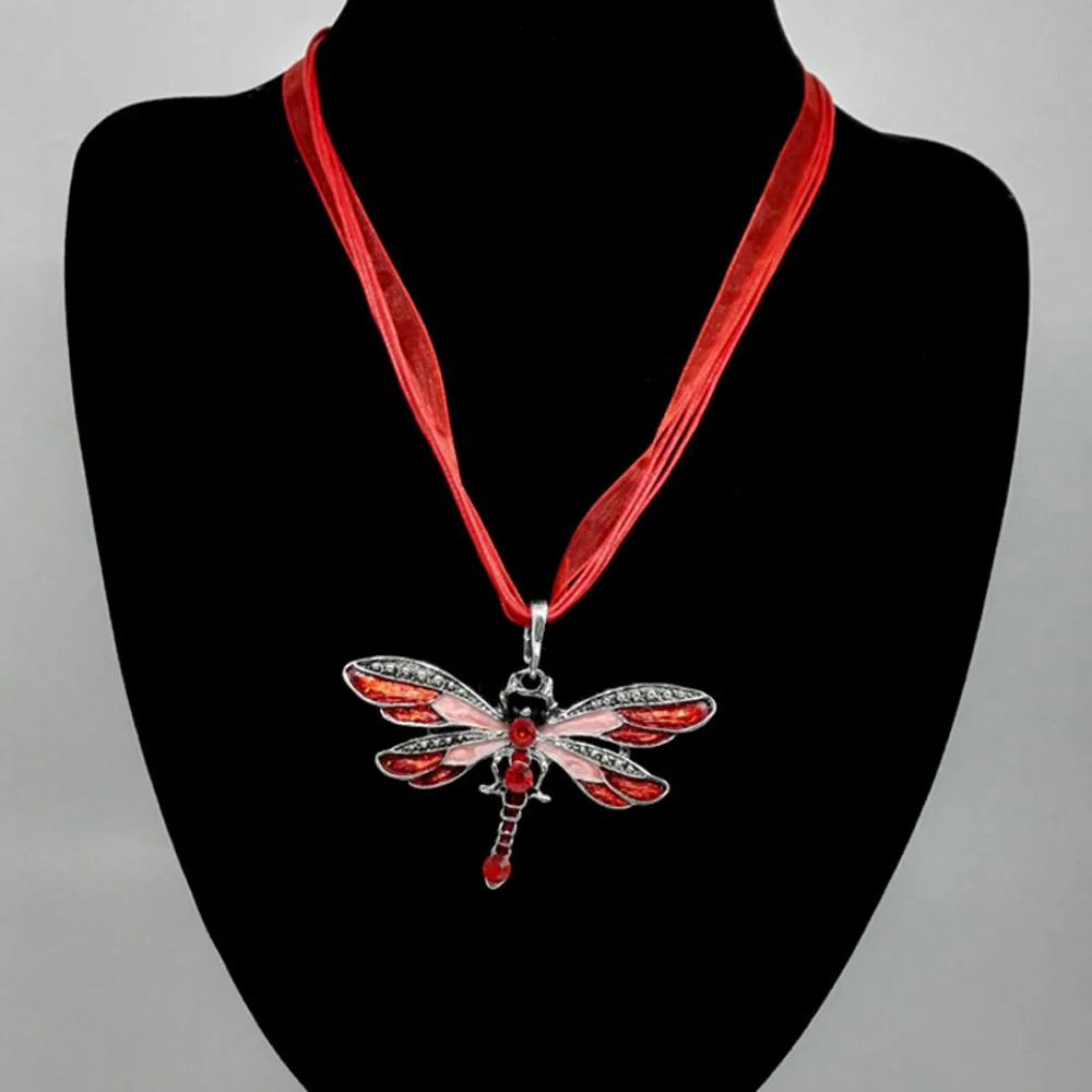 Новинка женское стильное креативное ожерелье в виде стрекозы цепочка на свитер с