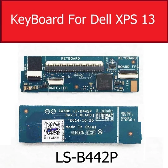

Keyboard For Dell XPS 13 9360 9350 9343 Junction Circuit Board For Palmrest - A159F1 - 1N2X6 01N2X6 ZAZ00 LS-B442P 0B442P Repair