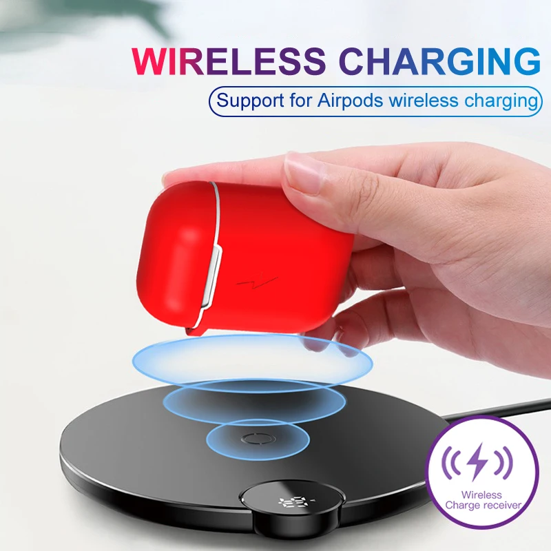Для Airpod чехол QI Стандартный беспроводной зарядный ящик для наушников гарнитура