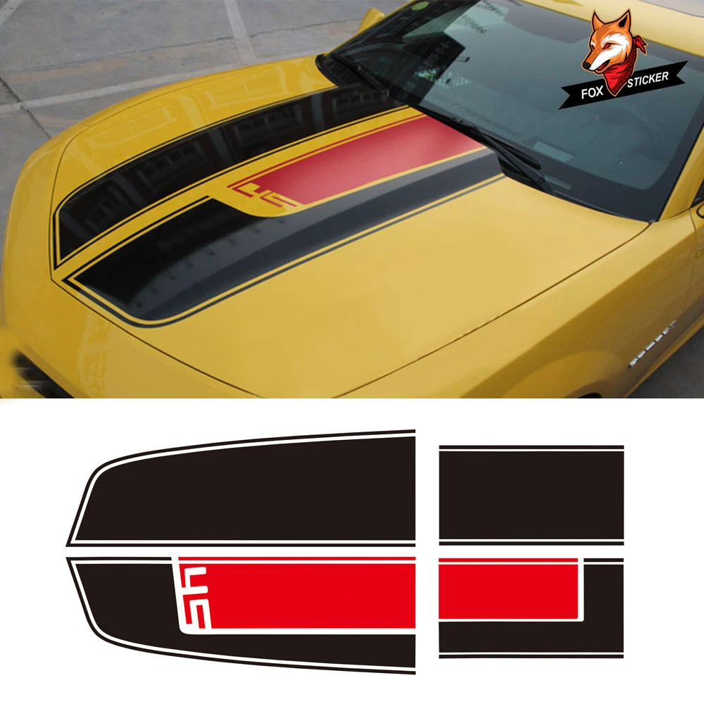 1 комплект автомобильных наклеек Стайлинг автомобиля передняя крышка капота