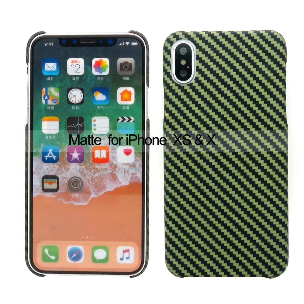 For iPhone XS X Новинка для iPhone 11 Pro Max чехол из углеродного волокна с узором ультратонкий защитный чехол из арамидного волокна для iPhone XS XR XS Max X 7 8 Plus - Цвет: For iPhone XS X