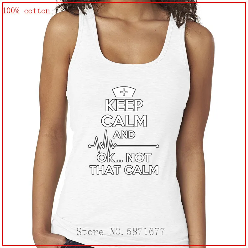 Keep Calm That сексуальный топ для медсестры летний на бретелях женские рубашки