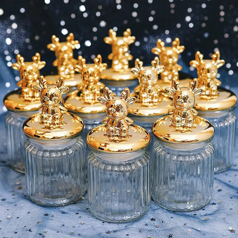 Стекло бутылка Мёд горшок уплотнение деликатес Свадебная конфетная коробка для