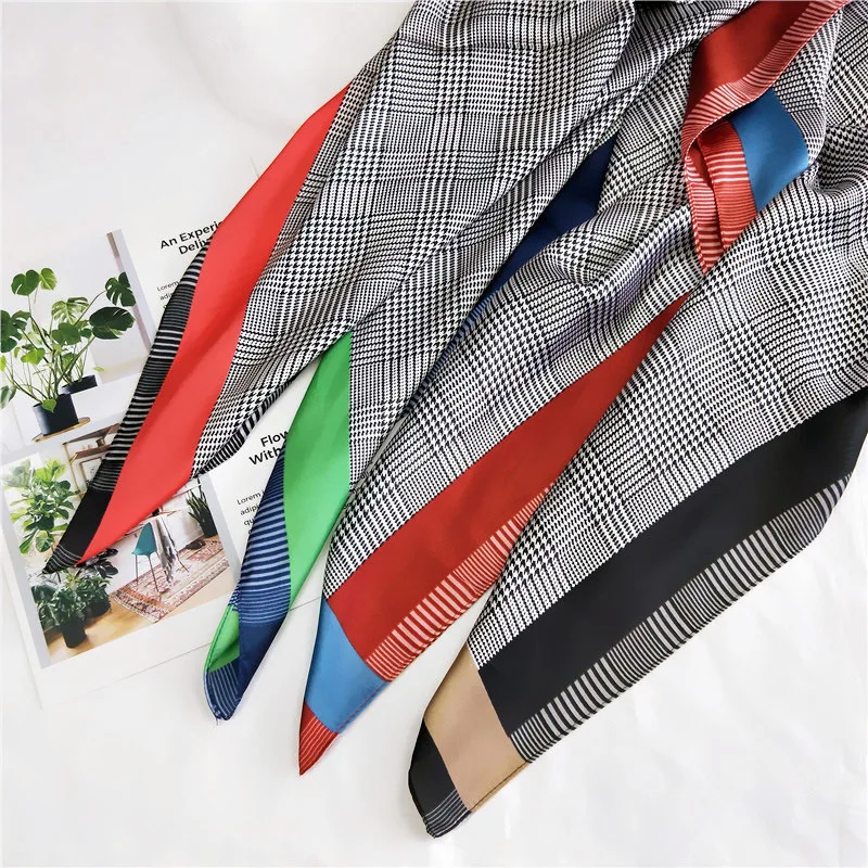 Новые женские шелковые шарфы весна лето сумка шляпа шарф брендовый дизайн