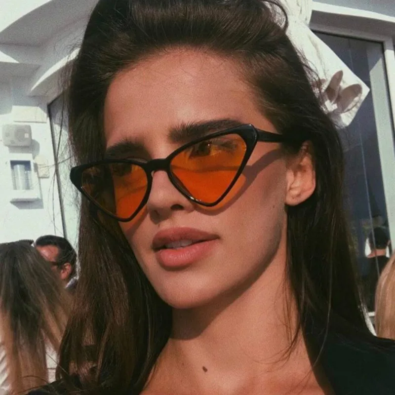 Женские и мужские солнцезащитные очки Gafas de sol Mujer винтажные треугольные кошачий