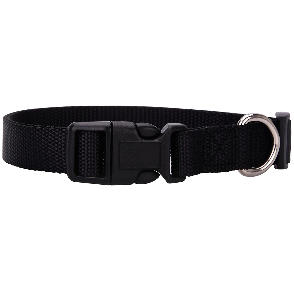 Ошейник для собак классический однотонный базовый нейлоновый ошейник из