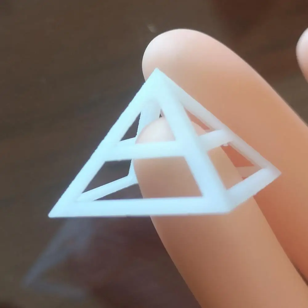 2cm Hollow Pyramid Test Custom order high quality high precision digital models 3D printing service Classic objects ST2023