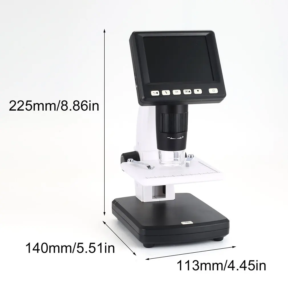 

FR 3.5" LCD 500X Desktop Digital Microscope 5MP HD USB TV Camera Video Recorder WIFI 1200x Microscope um038 NEW