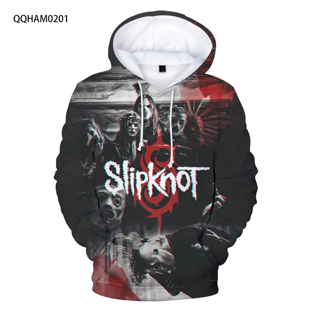 Новинка 20121 модная мужская Толстовка Slipknot с 3D принтом пуловер капюшоном