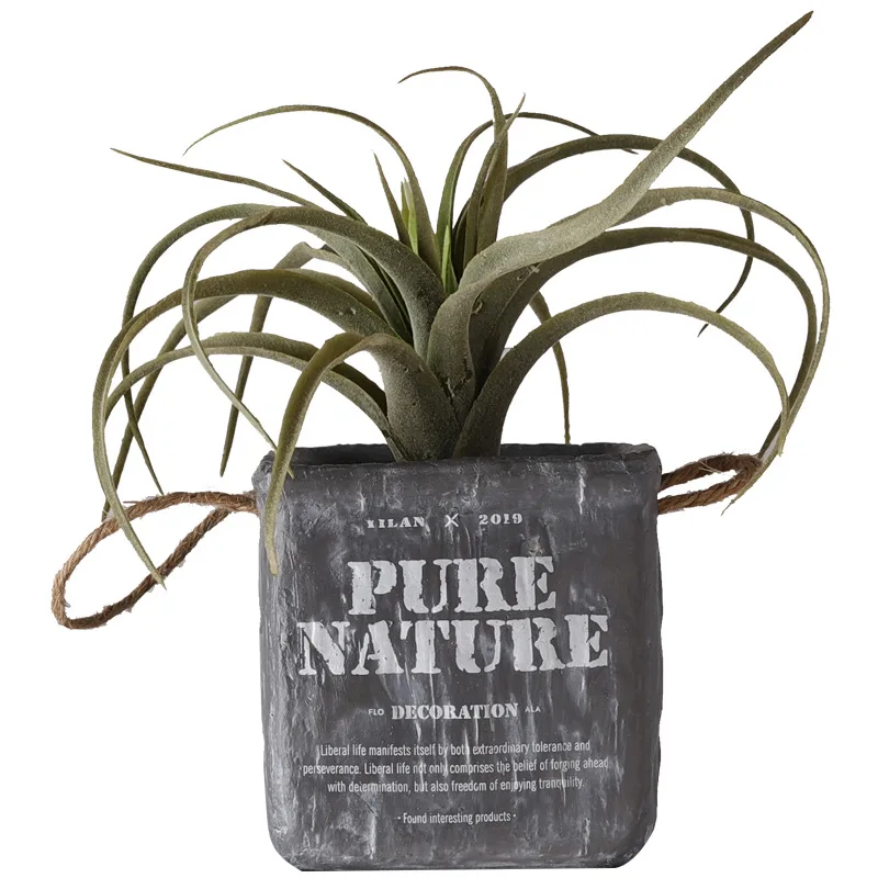 

European-style retro simulation green plants decoration living room TV creative potted office desk artificial flower ornaments