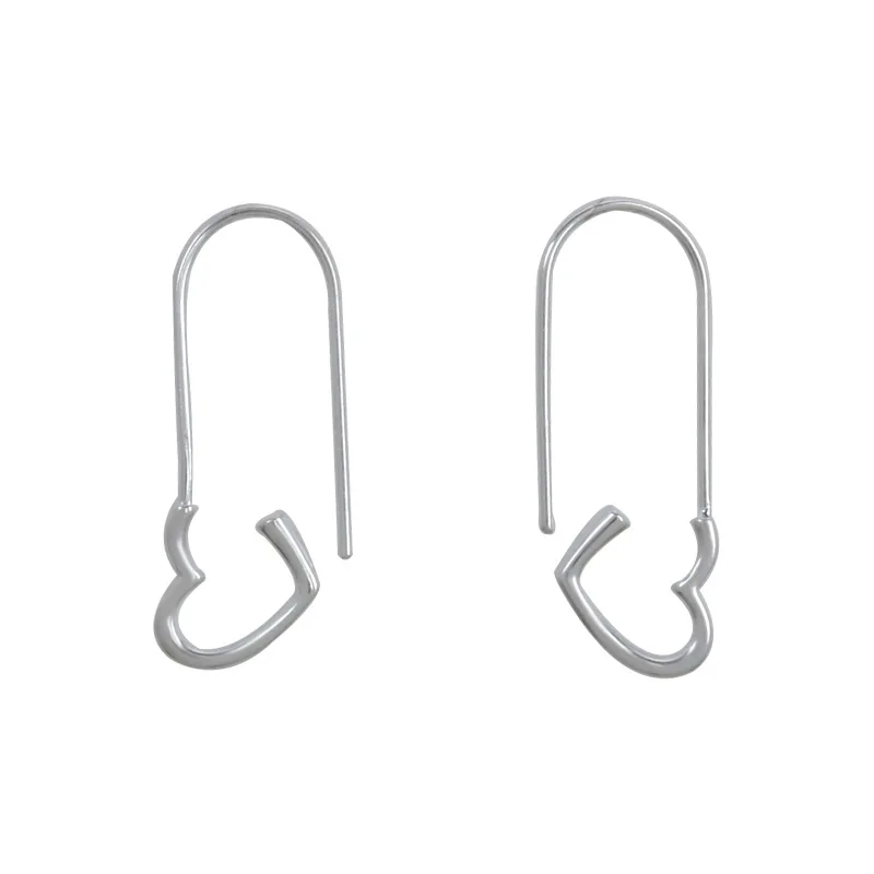 

Delicate Jewelry Love Earrings Ear Hooks Long Personality Creative Love Pin Metal Drop Earrings For Celebration Gifts