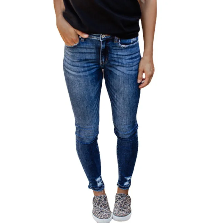 

Women's jeans slim slimming skinny jeans with holes