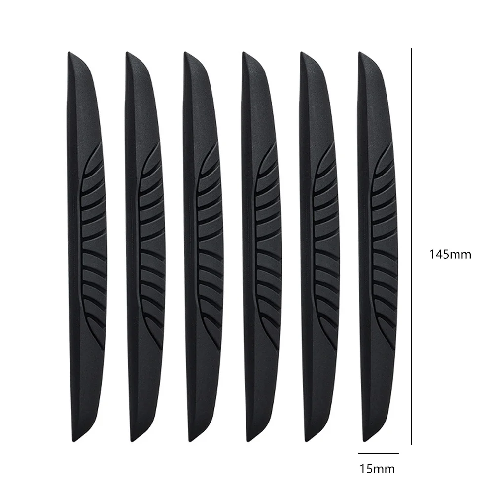 

6pcs PVC Anti Collision Side Stickers Waterproof Anti Scratch Car Door Protective Strips Auto Body Decoration Car Accessories