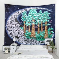 fantasy moon background decorative tapestry witchcraft mandala background decorative tapestry hanging home bedroom living room