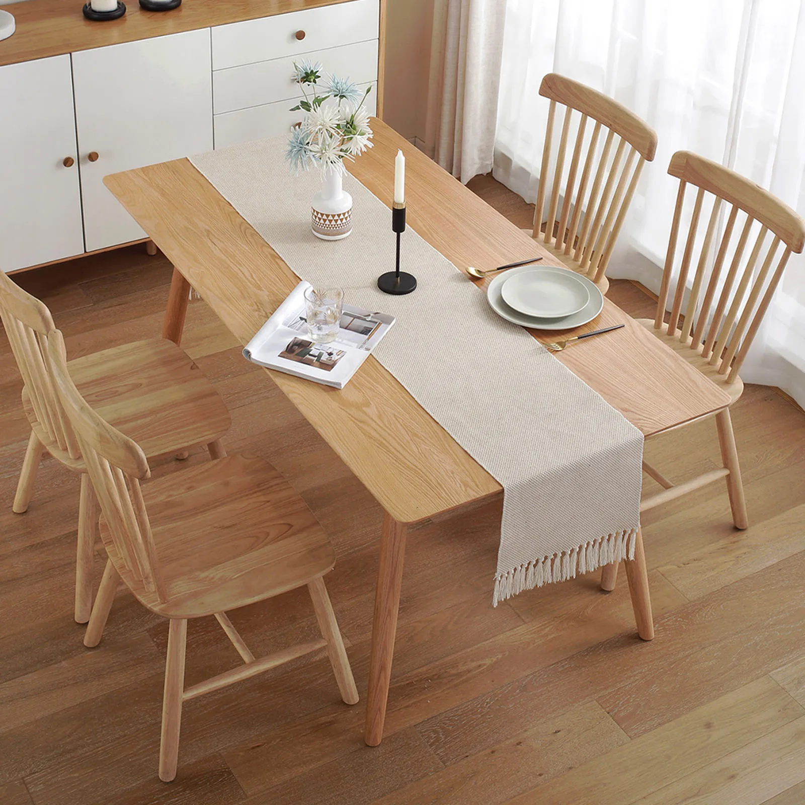 Простые Стильные тканые скатерти Walf в клетку/волнистые декоративные для стола