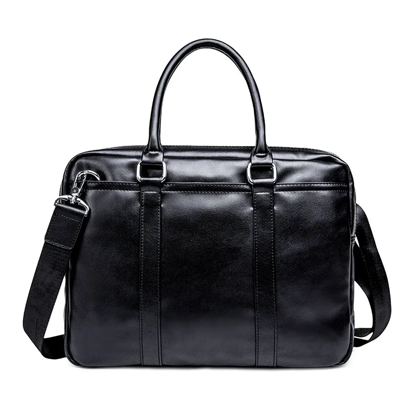 Фото Портфель мужской кожаный для ноутбука роскошная офисная сумка в деловом стиле
