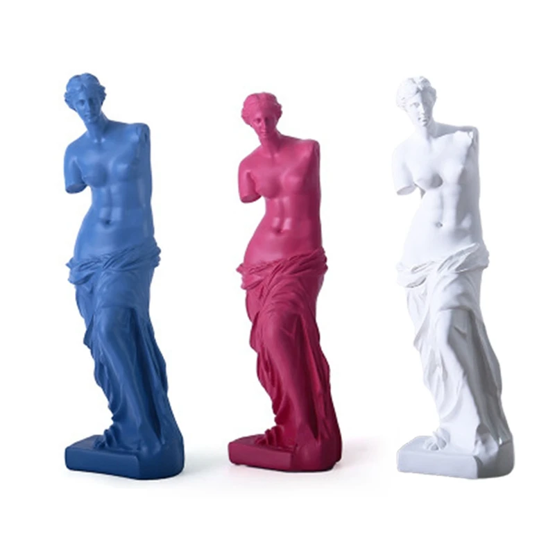 

European David Resin Statue Modern Abstract Mini Goddess Broken Arm Sculpture Art Sketch Model Ornament Home Decoration