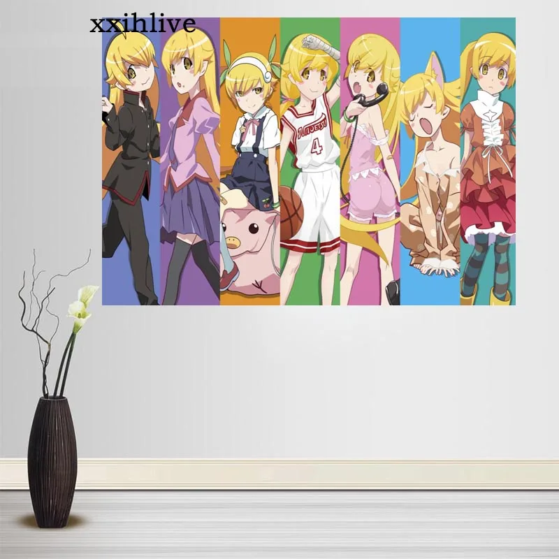 

Anime Monogatari Posters Wall Art Decor Picture Modern Home Room Decoration Quality Canvas Painting More Size Customizable