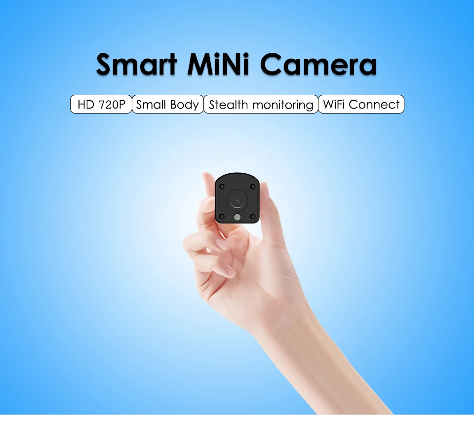 720P HD IP P2P камера маленькая микро обнаружения движения ночное видение домашний