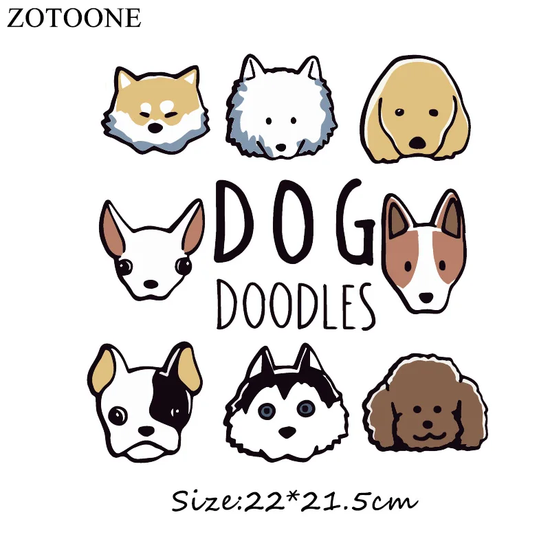 ZOTOONE/набор пластырей с мультяшными животными моющиеся DIY аксессуары украшение