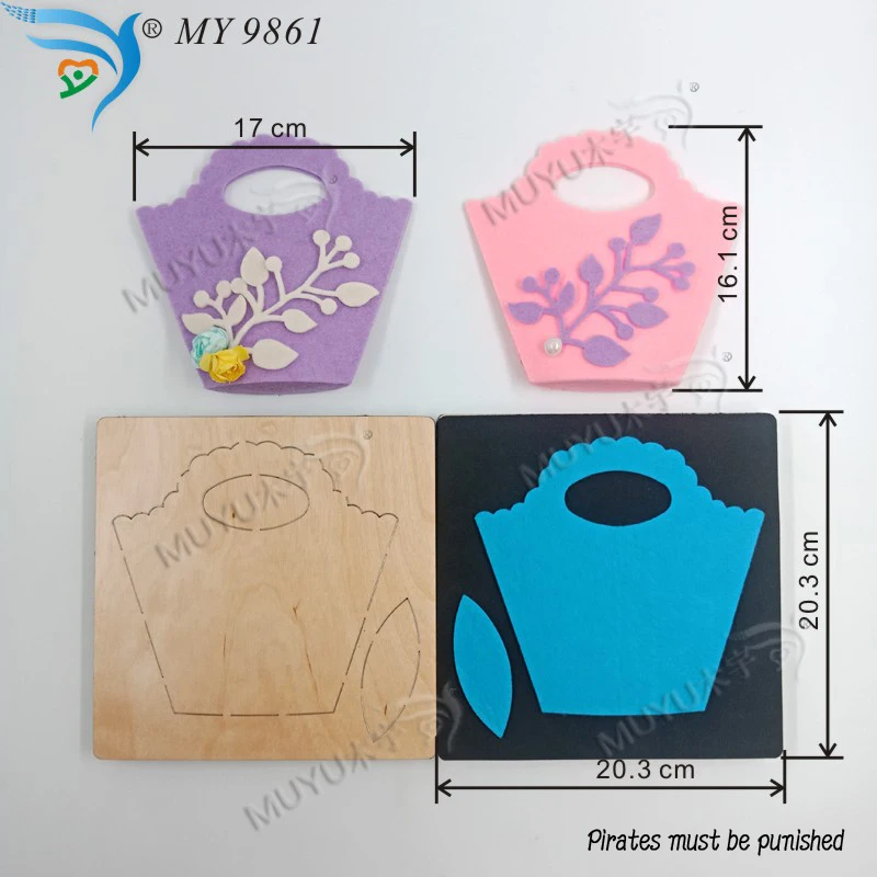 Темно розовый мешок DIY деревянная форма высечки аксессуары высечка Regola Acciaio die Misura