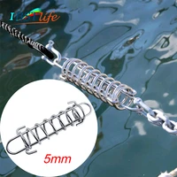 304 stainless steel 5mm boat anchor docking mooring spring cable tension dog tie damper snubber shock absorbing marine boat