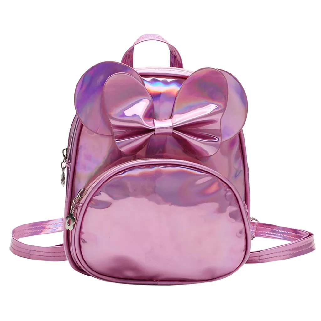 Pink INSULAR детский модный однотонный школьный рюкзак на плечо для девочек, сумки для девочек, школьные мини-рюкзаки, школьные сумки#45 - Цвет: Pink