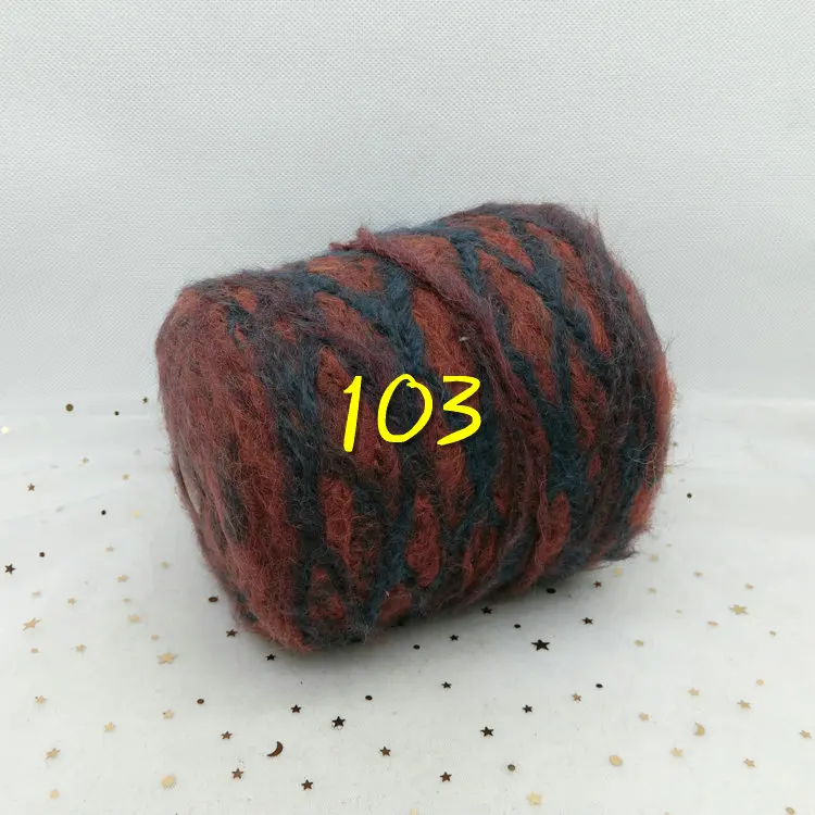 250 г/лот, мохеровая пряжа для вязания, модная шерстяная пряжа, ручная вязка, вязаный шарф, шерсть, окрашенная шерсть, шали t4