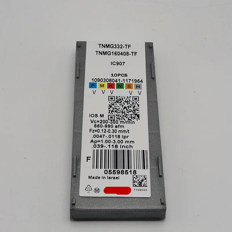 

60 ° токарный инструмент TNMG160404 / 08 TF IC907 токарный инструмент с ЧПУ R0.4 токарный инструмент R0.8 получистовой инструмент.