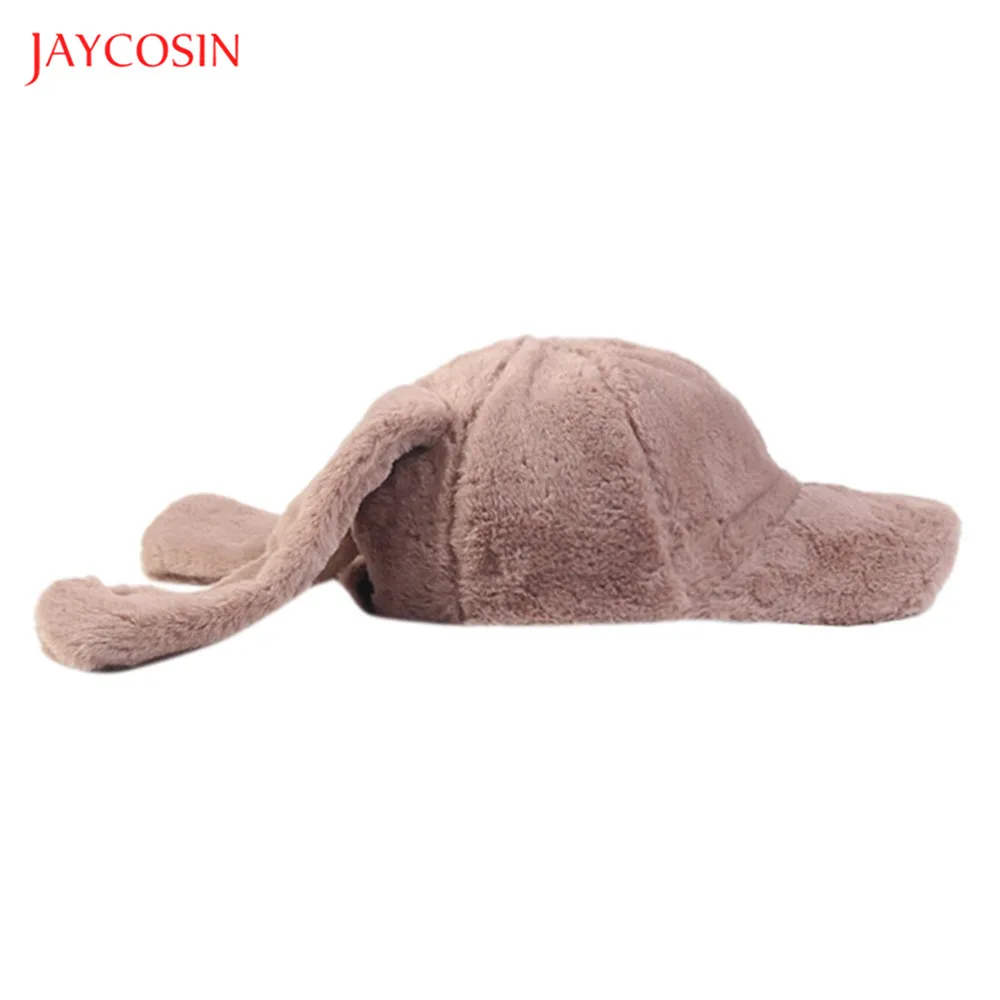 Jaycosin модные милые женские бейсболки 2020 Осень Зима плюшевый светильник шапка с