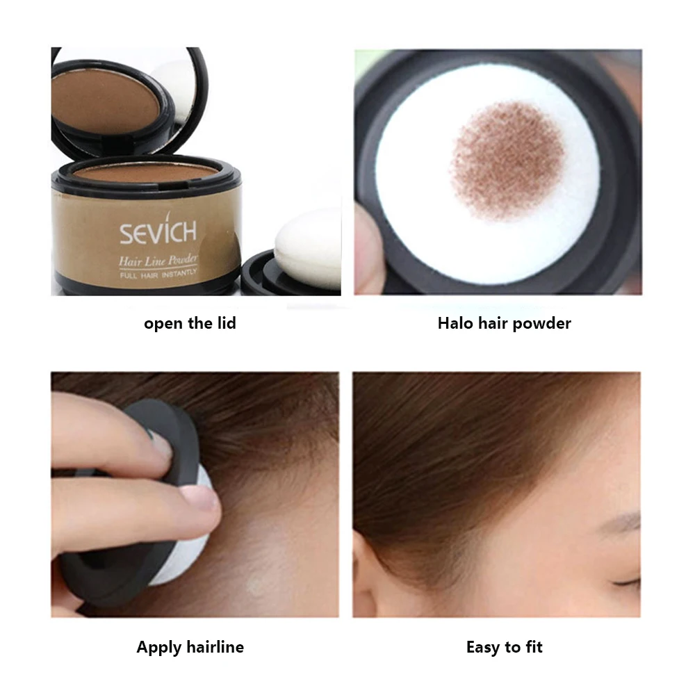 Водостойкая линия волос порошок в волосах цвет Тени Макияж шапочка для